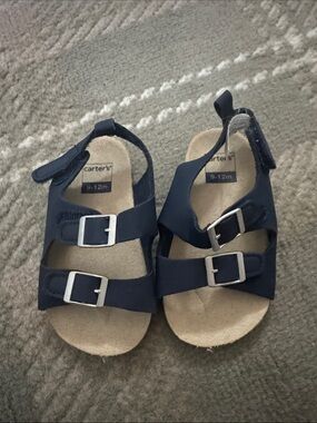 Carter's Navy Baby/Toddler Buckle Sandals